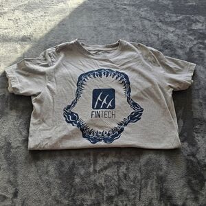 Fintech Light Grey Tee Size Small